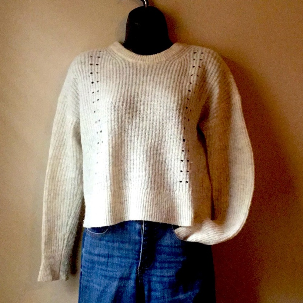 Banana Republic cropped wool sweater